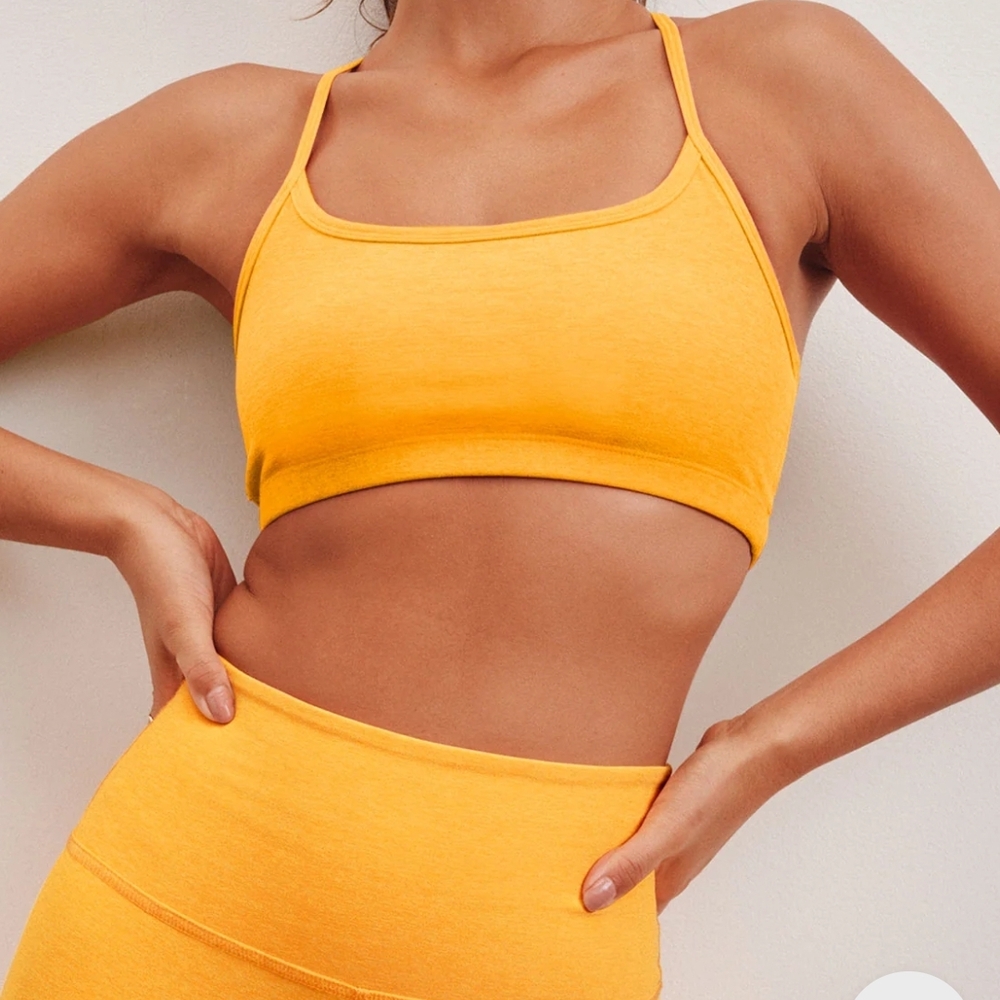 Yellow Women's Sports Bra